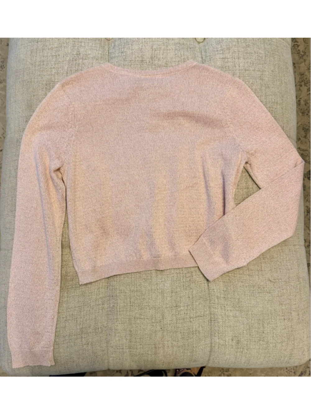 The Children’s Place Girls XXL 16 Pink Metallic Shimmer Cardigan NWT
